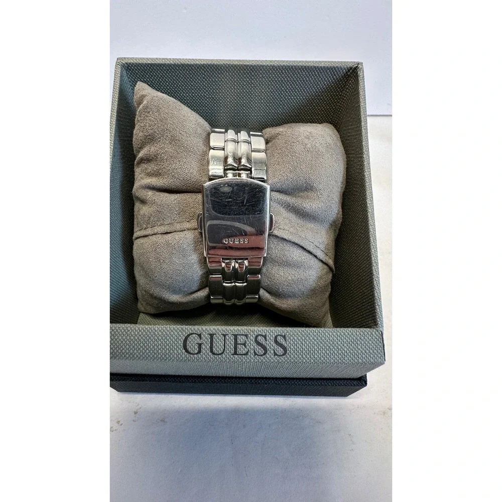 Guess Womens Watch 35mm Pink Dial Crystals Stainless G75791M New Battery